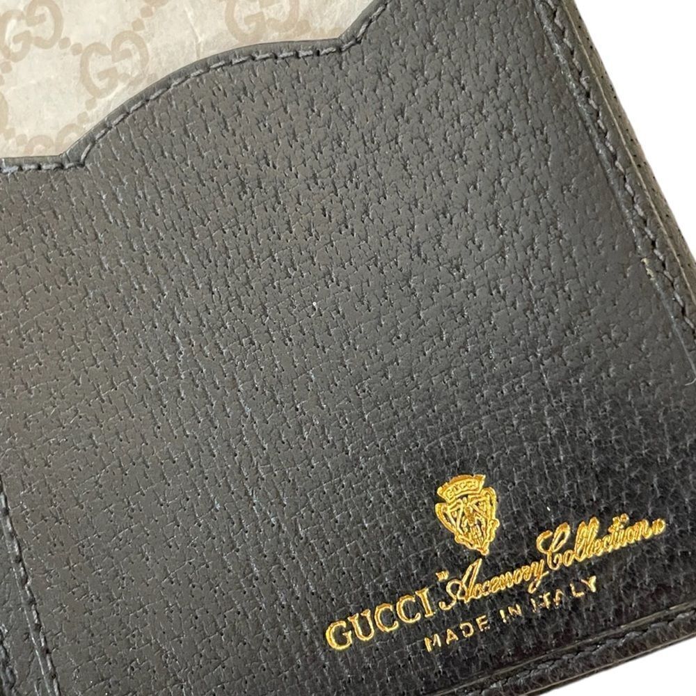 GUCCI Vintage Navy Blue Classic GG Motif Monogram Long Wallet - Picture 4 of 13